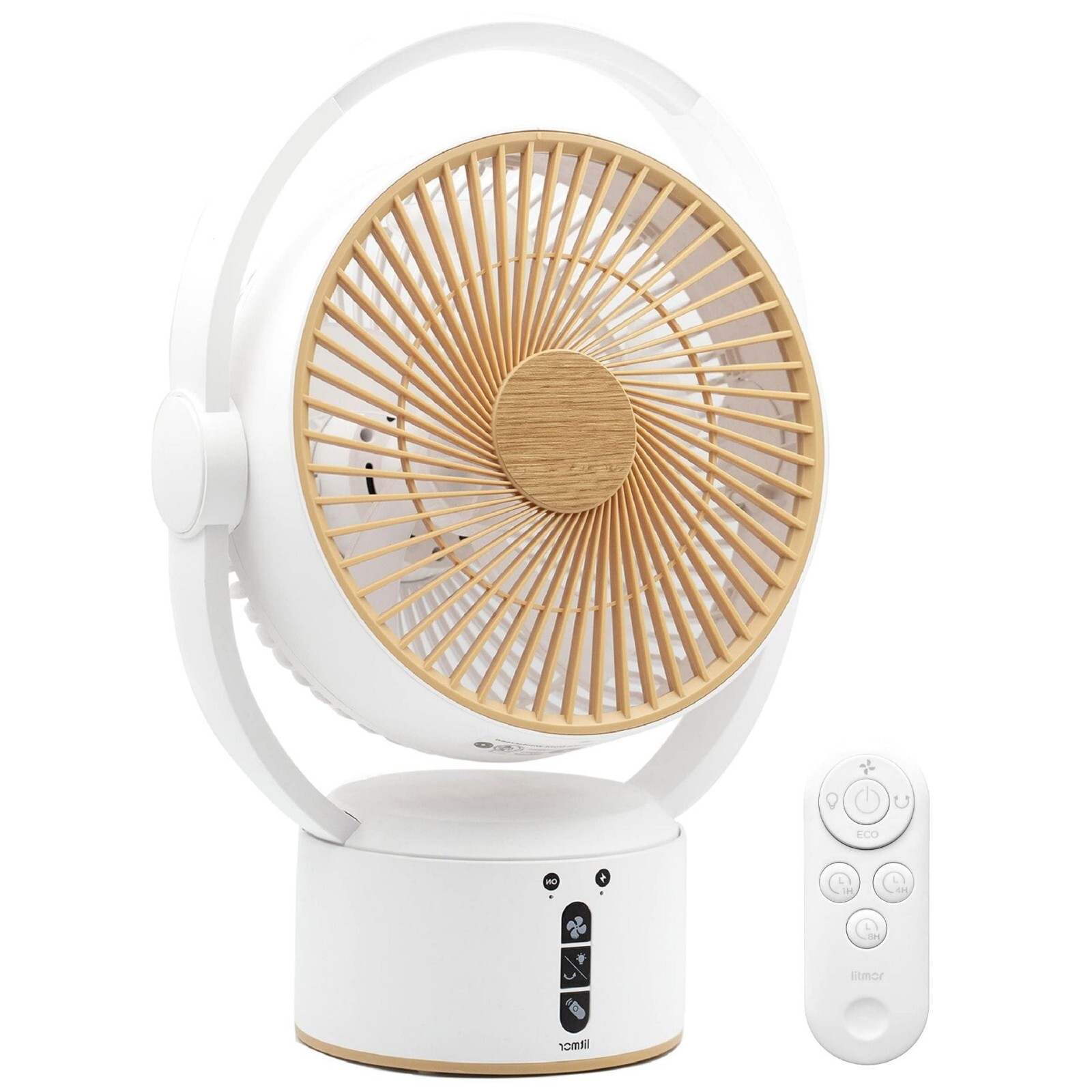 Circulador de Aire - Ventilador Recargable, Ventiladores y Refrigeración Dormitorio Silencioso, Motor DC
