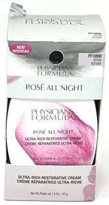 Physicians Formula Rose All Night Restorative Cream NIP 1.6 oz PF10990 Restore
