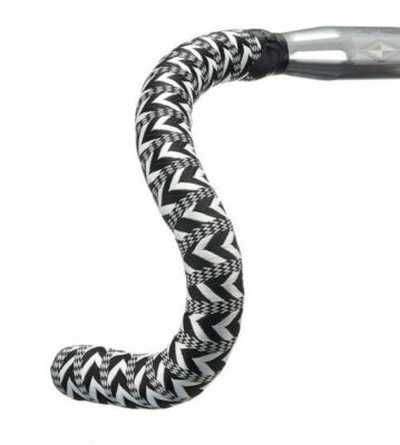 Woven ARROW BLACK WHITE Touring Bicycle Bike BTP Handlebar Tape