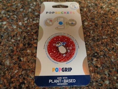 PopSockets Phone Grip Stand Penguin Skate 🐧 Holiday POPGRIP Holder New ...