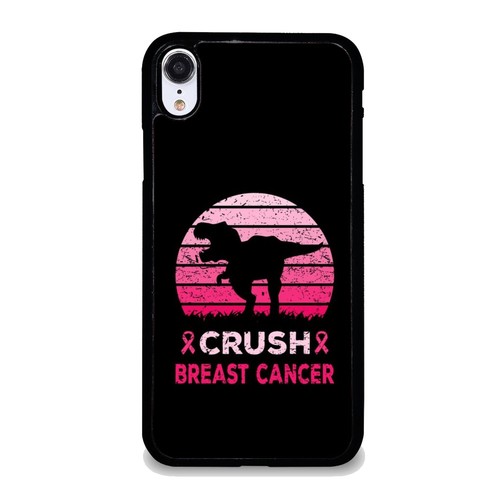 For Apple iPhone SE 11 12 13 14 15 16 Case Friendly Dinosaur Crush Breast Cancer - Picture 6 of 25