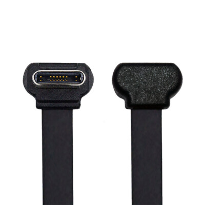 CHENYANG Ultra Slim Flat Type C to USB-C USB2.0 Data Cable 65W for Laptop 70mm