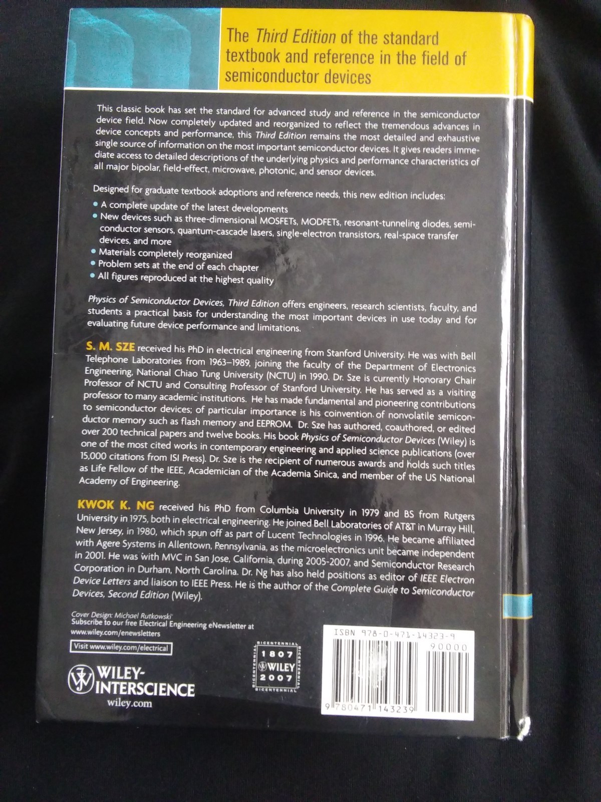 Physics of Semiconductor Devices by Simon M. Sze and Kwok K. Ng (2006,  Hardcover, Revised) | eBay