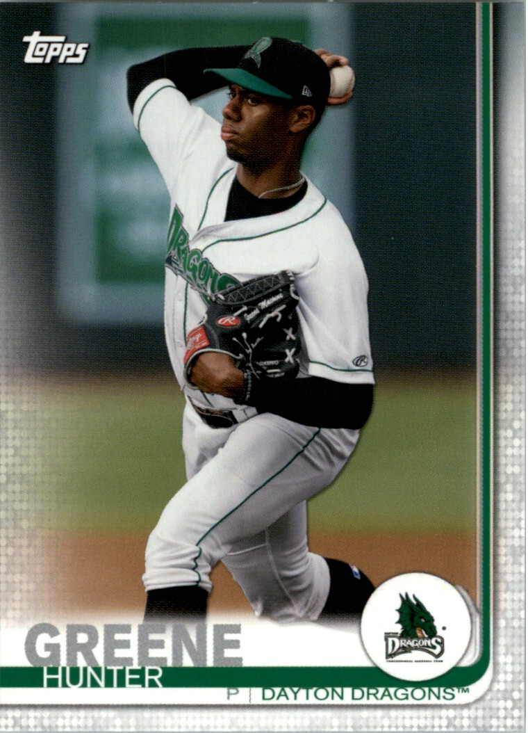 2019 Topps Pro Debut #43 Hunter Greene Cincinnati Reds Prospect Baseball Card