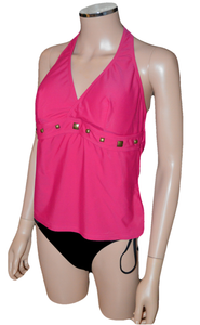 womens hot pink tankini