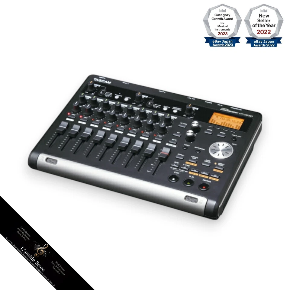 Tascam DP-03SD 8ch Digital Portastudio Multitrack Recorder Japan DP03SD Black - Image 4 of 4