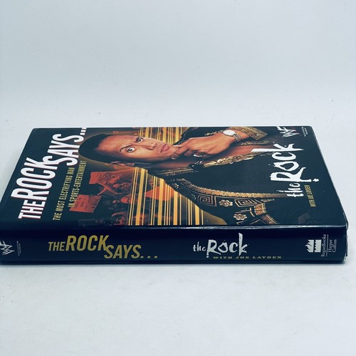Memoir The Rock Says… Hardcover Book 2000 WWF Wrestling - Picture 16 of 17