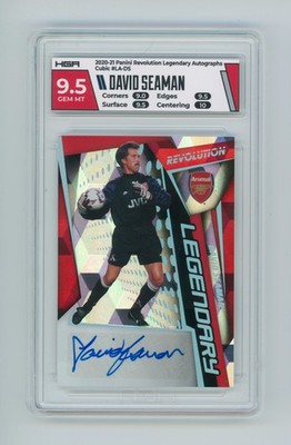 2020-21 David Seaman Panini Revolution Cubic Autographed Card 36/50 HGA 9.5