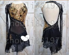 New Ice Figure Skating Dress Figure Skating Dress For Competition black