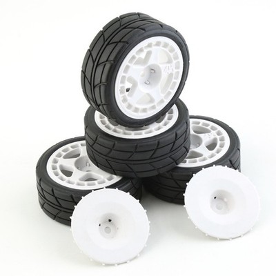 4pcs 12mm Hex RC Auto Rad Felgen Reifen für KYOSHO Tamiya TT02 XV01 HPI 1/10