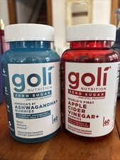 Goli Zero Sugar Ashwagandha  Apple Cider Vinegar 60 Gummies