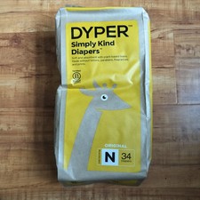 Dyper Simply Soft Kind Diapers 34 Count Under 10 LBS Diaper For Newborn Babies