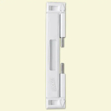 White Double Bolt Sliding Door Lock
