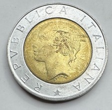 1998 R Italy L500 Centesimi Coin - Italian Five Hundred - Italia - Free Shipping