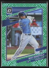 2021 Donruss Optic Whit Merrifield Green Dragon /88 #115 Kansas City Royals
