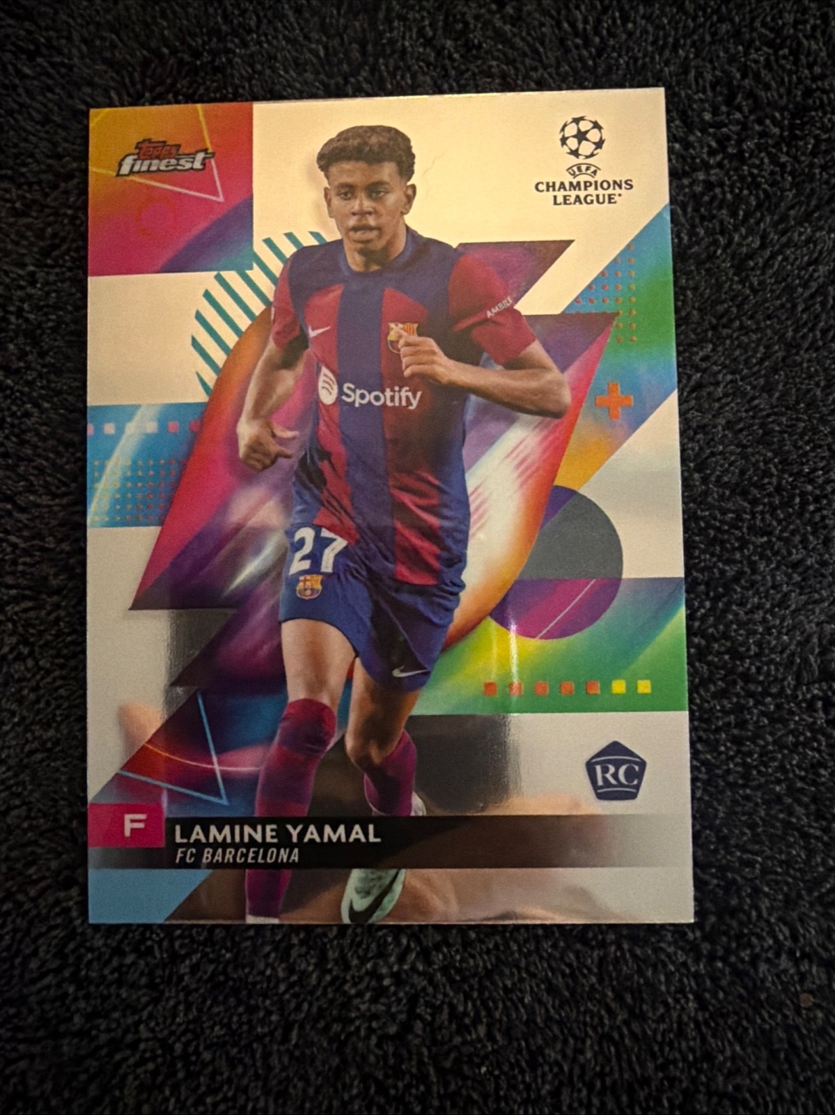 2023 Topps Finest UEFA Lamine Yamal Rookie #50 MDL Quality