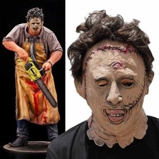 Halloween Texas Motosega Massacro Maschere Viso di Pelle Maschera Uccisione Horror Cosplay