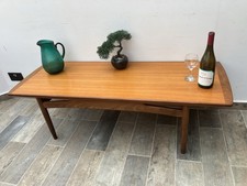 G Plan Teak Mid Century Coffee Table Brasilia Range Fitted Glass Top