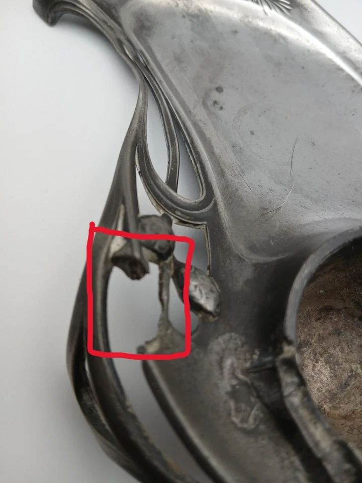 WMF Encrier ART NOUVEAU 1900 Pour Réparation - Photo 4/4