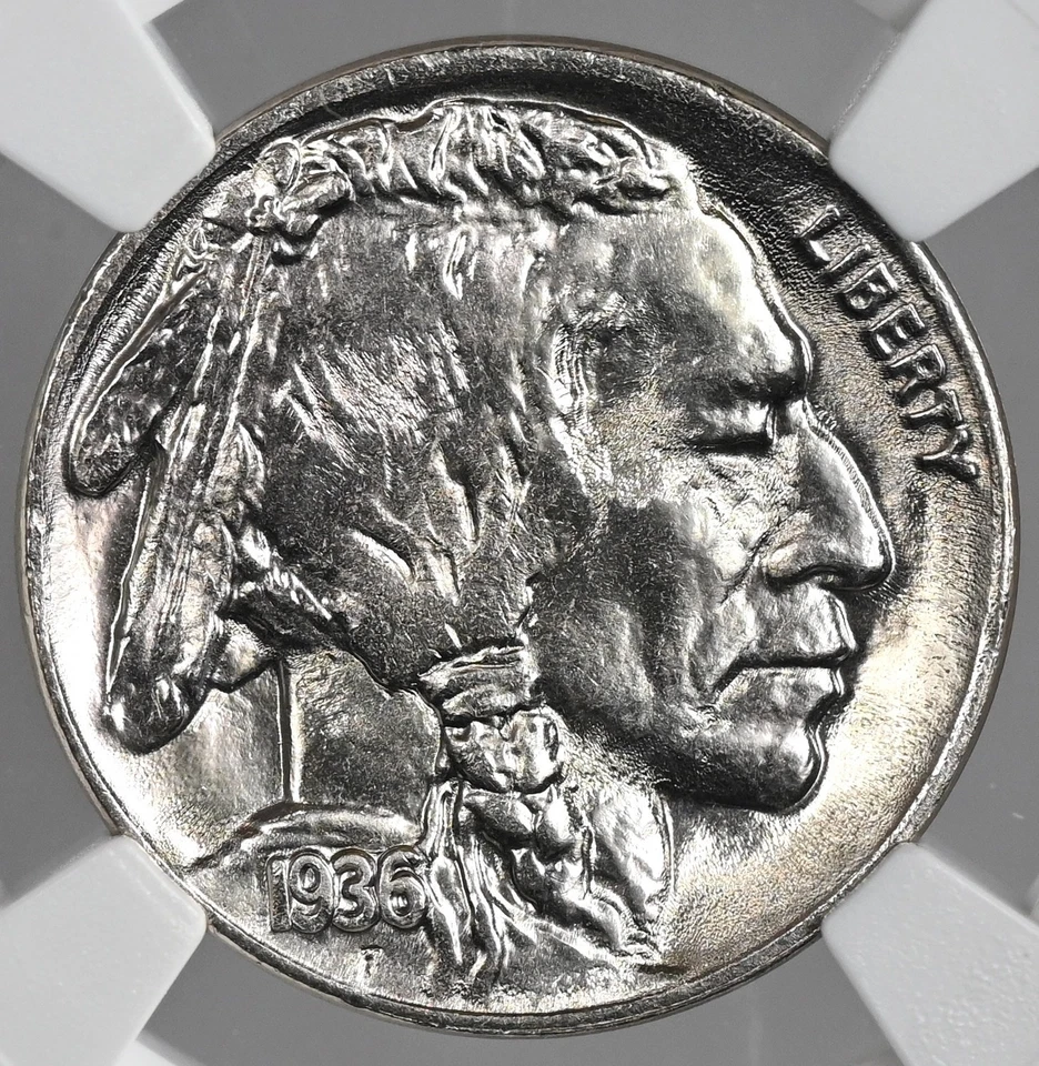 1936-P  5C BUFFALO NICKEL  "PHILADELPHIA MINT"   NGC MS67 #8403095-004 - Image 4 of 4