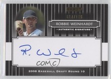 2008 Razor Signature Series Black 17/199 Robbie Weinhardt #152 Auto 4p7