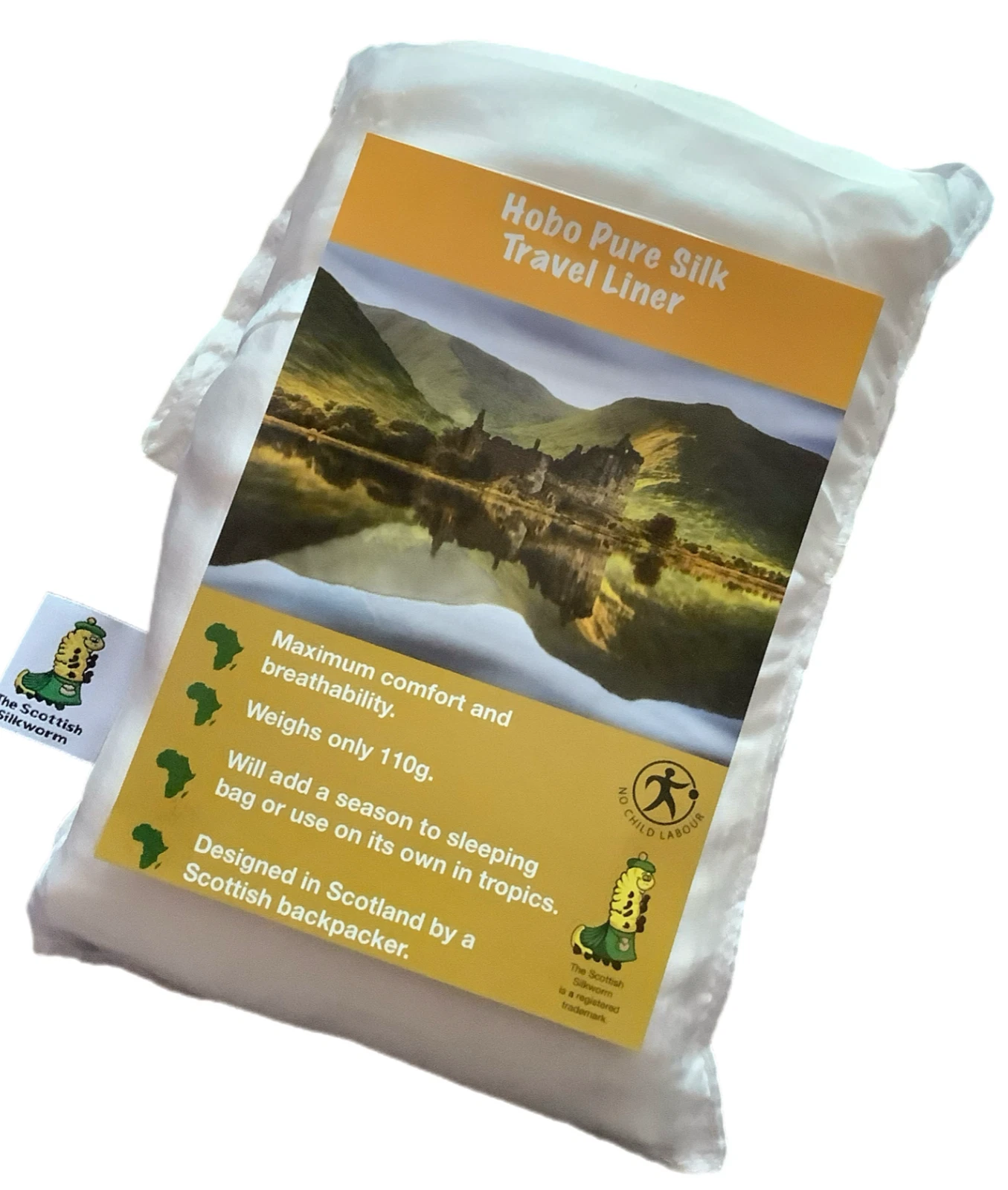 Silk Sleeping Bag Liner (Scottish Silkworm - Camping Backpacking Hostel hotel)
Opens in a new window