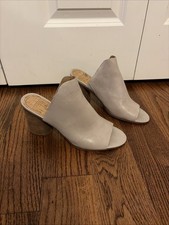 Lucca Lane Sandals Taupe Leather Open Toe Mul...