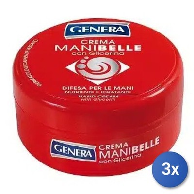 3X Genera Hand Cream 160 ML In Jar Beautiful Hands Made In Italy
