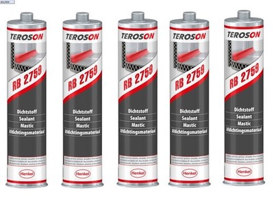 5 x Dichtstoff Teroson RB 2759, grau, für Dachluken/Klappen/Fenster,MHD 10/2024