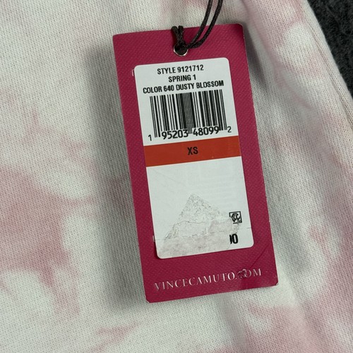 Vince Camuto Dress Womens Extra Small Pink White Tie Dye Dusty Blossom Casual XS - Picture 4 of 9