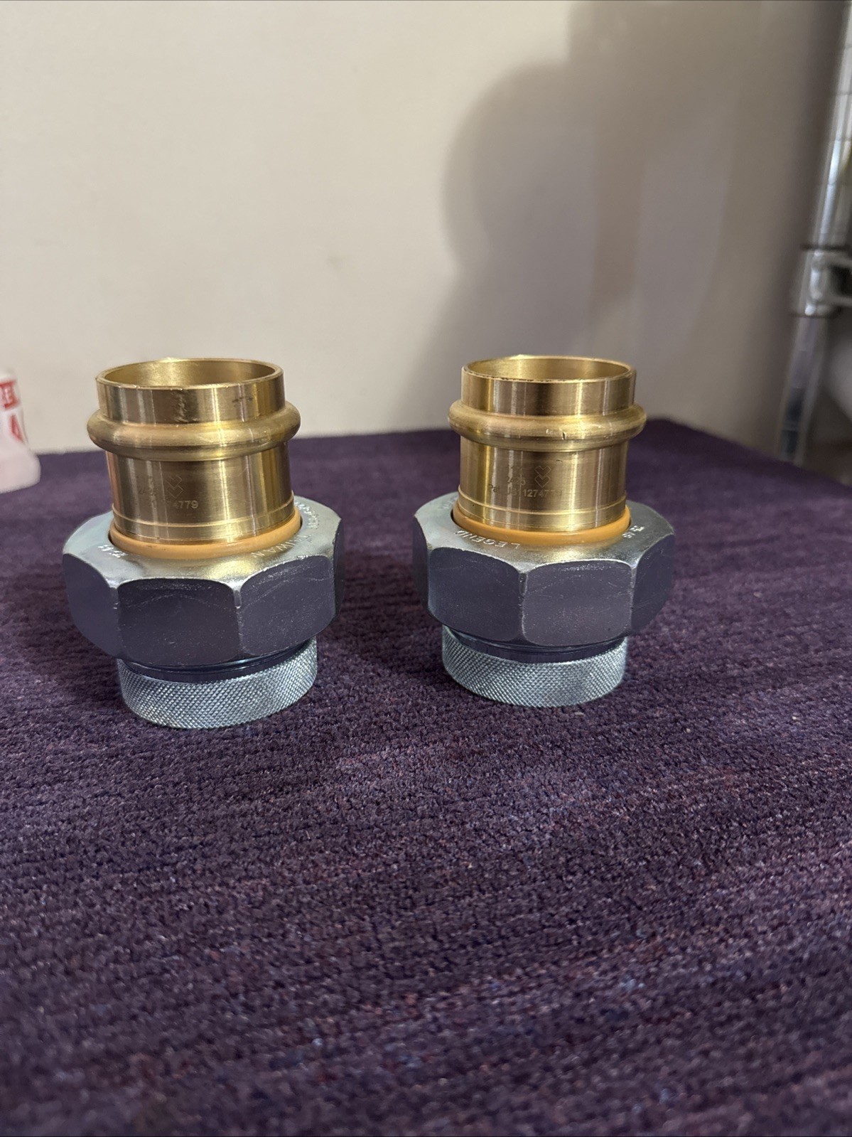 Legend Valve 1-1/2" MAX200Psi@180F FNPT x Copper Press Dielectric Union Lot Of 2
