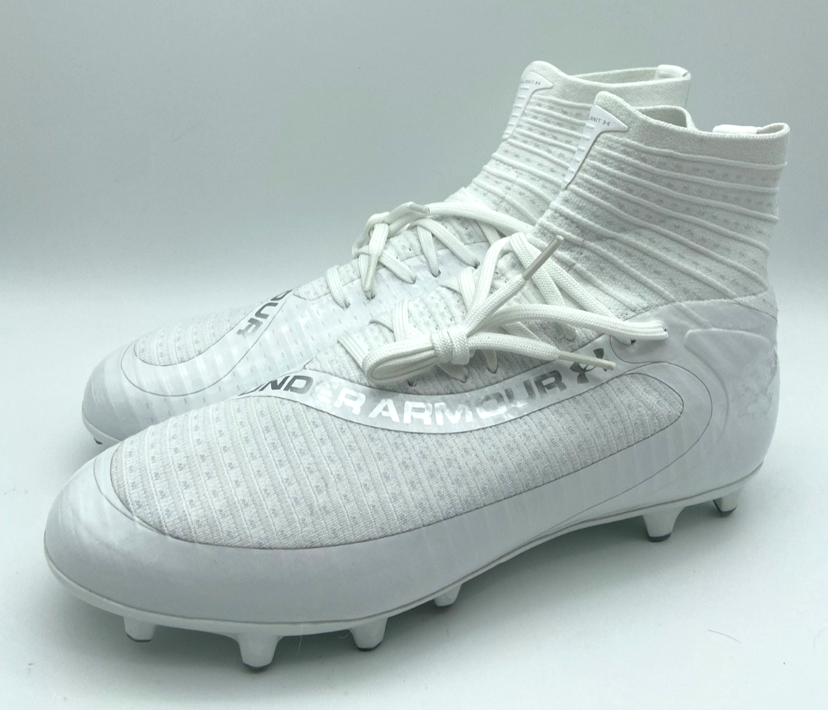 Under Armour UA Highlight MC 2.0 Knit White Football Cleats 