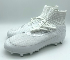 Under Armour UA Highlight MC 2.0 Knit White Football Cleats 3027304-100 Men 10.5