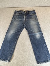 Levis 505 Jeans Mens 36x29 Regular Fit Straight Leg Blue Denim Faded Medium Wash