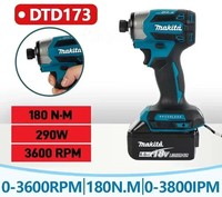 Makita DTD173 Cordless Impact Driver 18V Brushless Motor LXT BL Electric Drill
