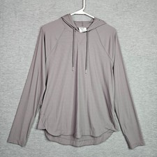 Sage Collective Women's Grey Lightweight Long Sleeve Hoodie Size S