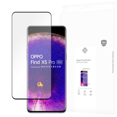Panzerfolie Schutzglas OPPO Find X5 Pro Displayschutz - Cazy - Schwarz