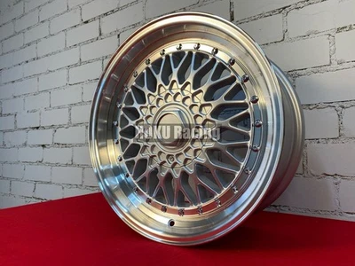 4X 16 Zoll BBS RS Mesh Style Felgen 4X100 4X108 Dish JDM für VW HONDA... - Bild 1 von 4