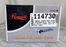 NEW SEALED BOX ROSEWILL RC-402 PCI LAN Card 10/100