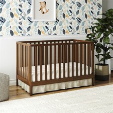 Baby Relax Ema 3-in-1 Convertible Crib, Walnut