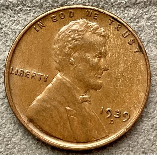 1939-D  Lincoln Wheat Cent - [XF EF] Extremely Fine - High Grade ~ B981