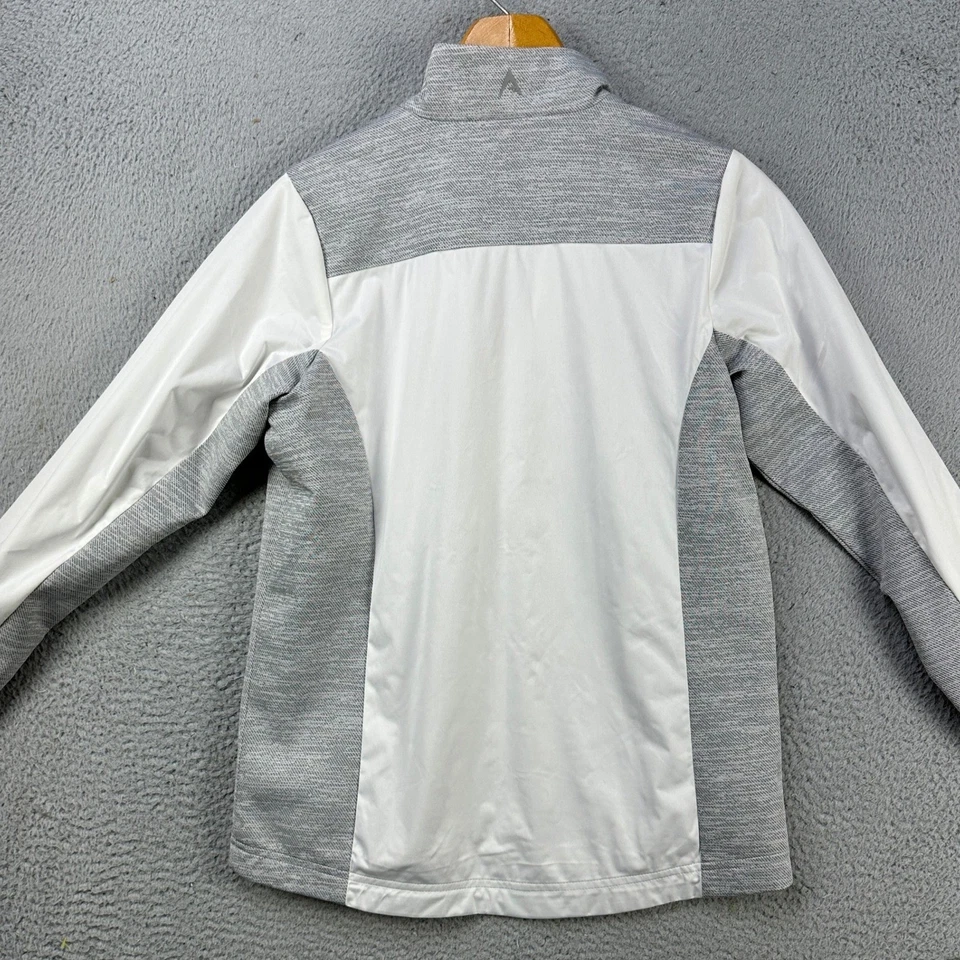 Chaqueta Virginia Cavaliers Revolve Mujer Mediana Blanca Gris Cremallera Completa Antigua NUEVA Foto 4 de 4