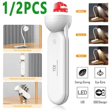 Portable Lumen SuperBright LED Tactical Flashlight Torch Rechargeable Worklight