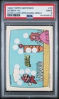 TOPPS 1989 Nintendo SUPER MARIO BROS.  2 Scratch Off #10 CARD PSA 9 Rookie