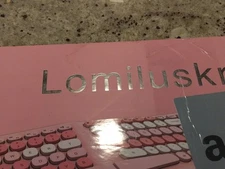 LOMILUSKR Wireless Ergonomic Keyboard and Mouse Combo - PINK - NEW