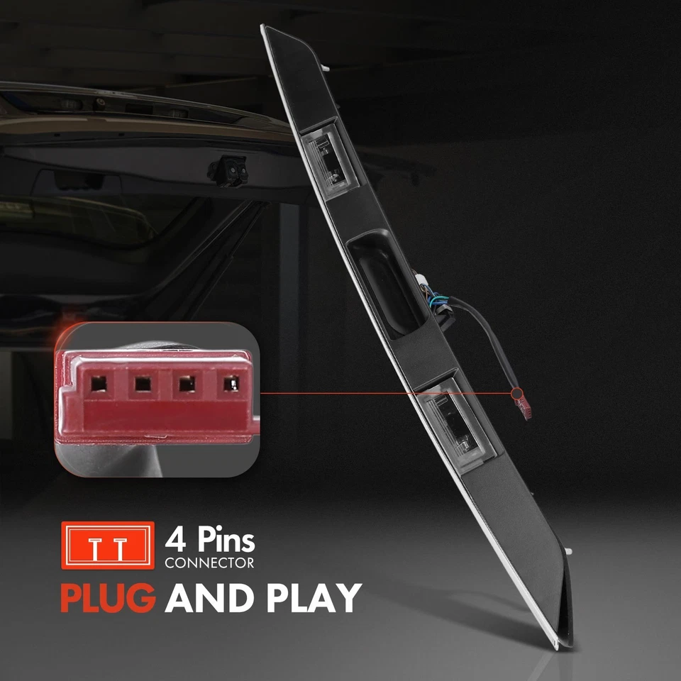 Interruptor de manija de portón trasero para BMW E39 525i 01-03 528i 530i cromado Foto 4 de 4