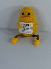 Emotional Support Duck Positive Crochet Animals Inspirational Gifts for Women