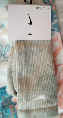NIKE ''JUST DO IT'' Men's/Women's TIE DYE COTTON DRI-FIT CREW SOCKS LG. 8-12/10-13