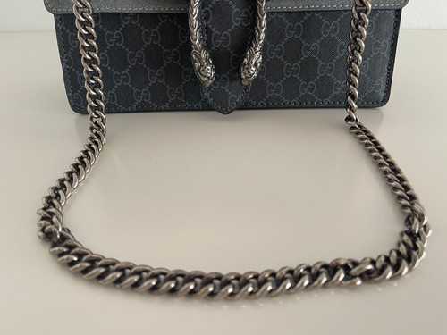 Gucci Kleine Dionysus Schultertasche mit Blau/Graufarbener Wildleder-Detail, Neu - Bild 10 von 17