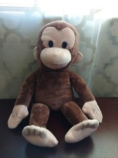 Applause CURIOUS GEORGE 16" Brown Monkey Plush Stuffed Animal